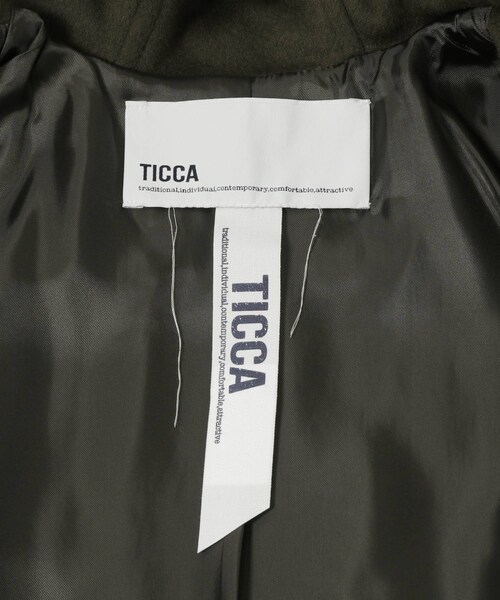 URBAN RESEARCH（アーバンリサーチ）の「TICCA　ダッフルコート（ダッフルコート・レディース・khaki/black・FREE）」の12枚目の写真
