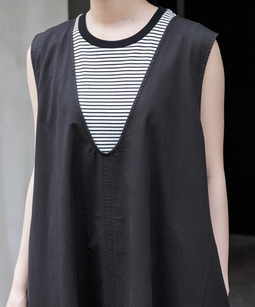 URBAN RESEARCH DOORS（アーバンリサーチドアーズ）の「FORK&SPOON　テントラインUネックワンピース（ワンピース・レディース・BROWN/BLACK/BEIGE・1/2）」の16枚目の写真