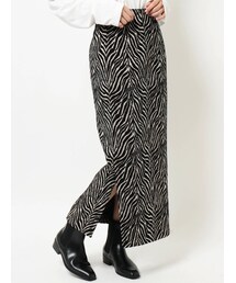 Ungrid | ゼブラ柄ジャカードタイトスカート(スカート)