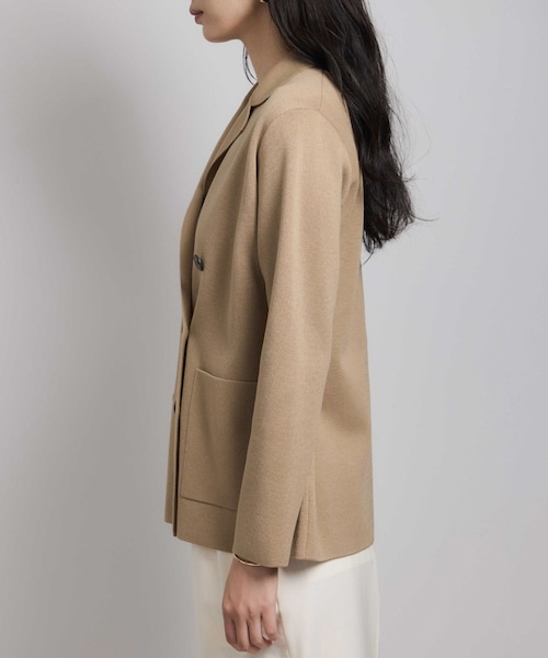 ROPE'（ロペ）の「ミラノリブ ニットダブルジャケット/イージーケア（テーラードジャケット・レディース・ベージュ/ネイビー・36/38）」の21枚目の写真