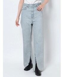 Ungrid | 箔プリントスリットデニム(デニムパンツ)