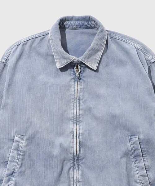 ADAM ET ROPE'（アダムエロペ）の「【URU/ウル】COTTON POLYESTER CORDUROY ZIP UP BLOUSON（ブルゾン・メンズ・スミクロ/ネイビー・1/2）」の7枚目の写真