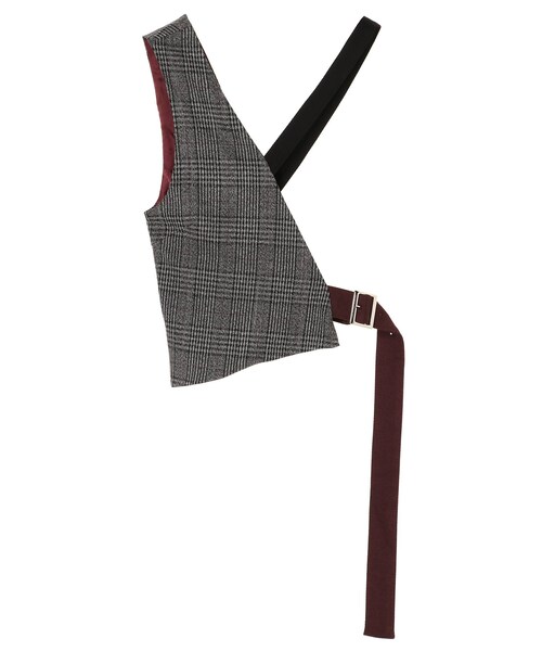 UN3D.（アンスリード）の「ASYMME SLD VEST（ベルト・レディース・ブラック/ミックス・36/38）」の3枚目の写真