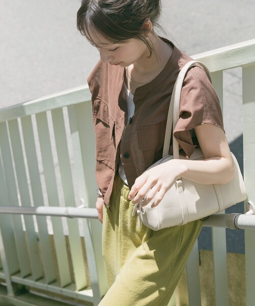 ITEMS URBANRESEARCH(アイテムズ アーバンリサーチ)の「リネンミックスドロストポケットシャツ(シャツ/ブラウス・レディース・BRN/NVY/NTL・FREE)」の8枚目の写真