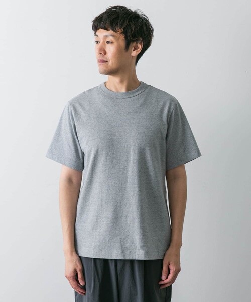 URBAN RESEARCH DOORS（アーバンリサーチドアーズ）の「『3サイズ展開』commpost　リサイクルコットンショートスリーブTシャツ（Tシャツ/カットソー・メンズ・OFF/PINK BEIGE/GRAY・4/5/6）」の16枚目の写真