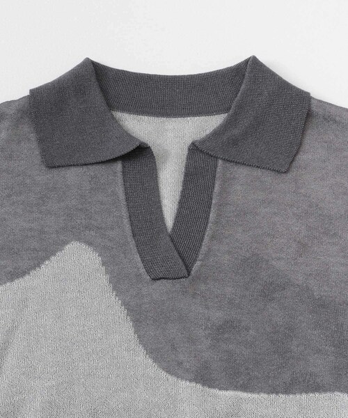 SENSE OF PLACE by URBAN RESEARCH（センスオブプレイスバイアーバンリサーチ）の「ニュアンスジャガードシアーセーター（Tシャツ/カットソー・レディース・GRAY/BLUE/YELLOW・one）」の16枚目の写真