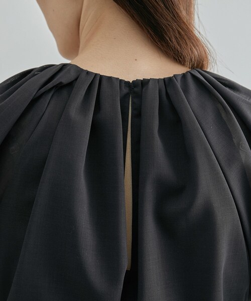 ROPE'（ロペ）の「【限定店舗・J'aDoRe限定】エレガンスウールボイルワンピース（ワンピース・レディース・ネイビー・38/36）」の16枚目の写真