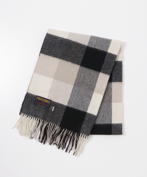 URBAN RESEARCH（アーバンリサーチ）の「TWEED MILL　Lambs wool stole（マフラー・レディース・B THOMPSON/BK NATURAL/S CHECK・-）」の6枚目の写真