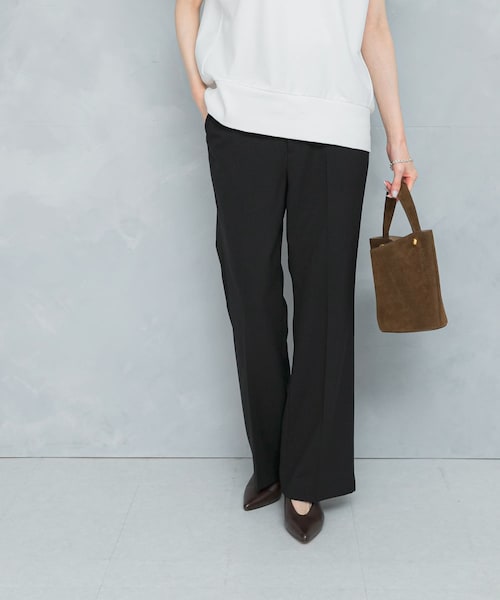 URBAN RESEARCH ROSSO（アーバンリサーチロッソ）の「防シワセミフレアパンツ（その他パンツ・レディース・GRAY/BLACK・34/36/38/40）」の5枚目の写真