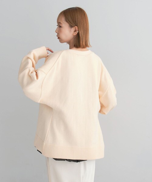 URBAN RESEARCH ROSSO（アーバンリサーチロッソ）の「ウエストシェイプカーディガン（カーディガン/ボレロ・レディース・lime/ivory・FREE）」の13枚目の写真