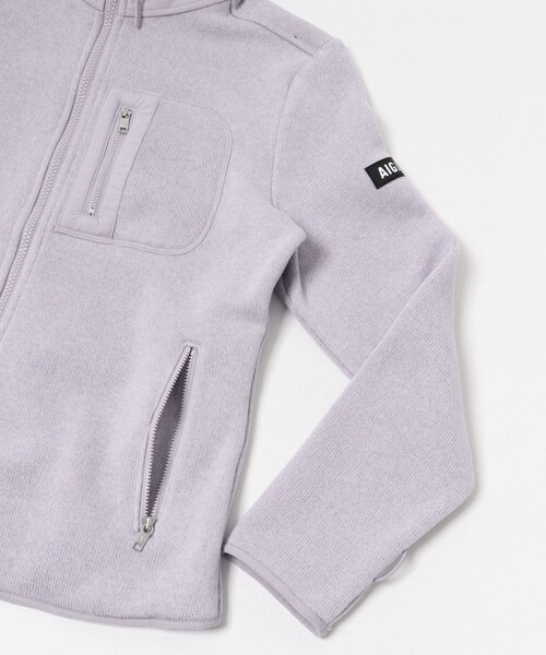 THE GOODLAND MARKET（ザグッドランドマーケット）の「AIGLE　ポーラテック フリースジャケット T-KIT（テーラードジャケット・レディース・G.LILAS/NOIR・36/38/40）」の20枚目の写真