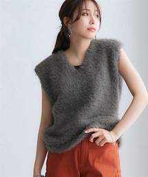 nissen | シャギーニットベスト(ベスト)