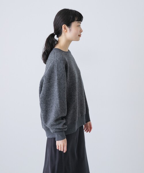 かぐれ ウールボアプルオーバー ベージュ かぐれ（カグレ）の「ウールボアプルオーバー（スウェット
