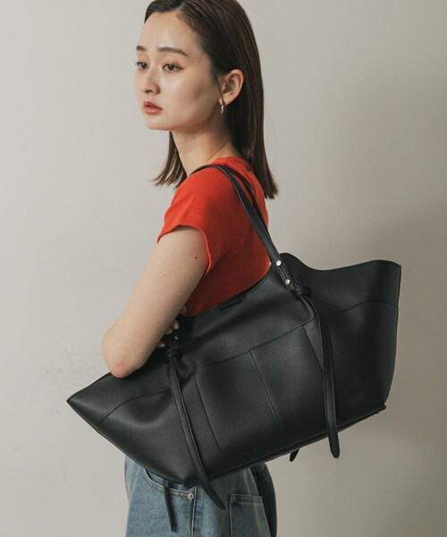 SENSE OF PLACE by URBAN RESEARCH（センスオブプレイスバイアーバンリサーチ）の「アウトポケットトートバッグ（トートバッグ・レディース・BEIGE/BLACK/IVORY・one）」の15枚目の写真