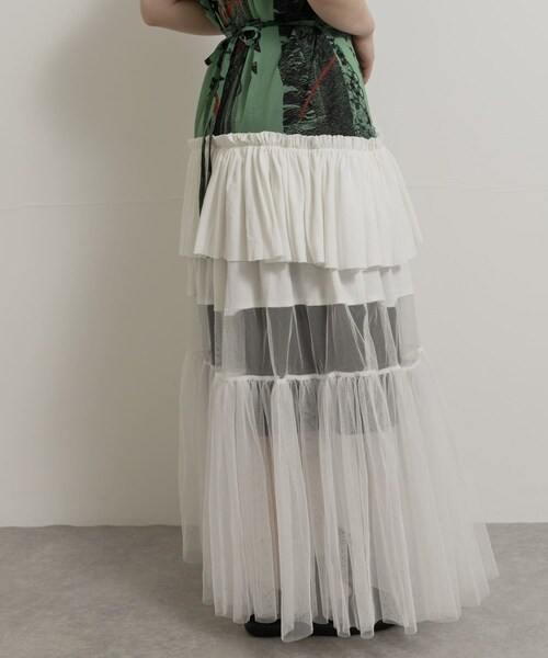 THE GOODLAND MARKET（ザグッドランドマーケット）の「old honey　72℃ dress（ワンピース・レディース・green/beige・FREE）」の6枚目の写真