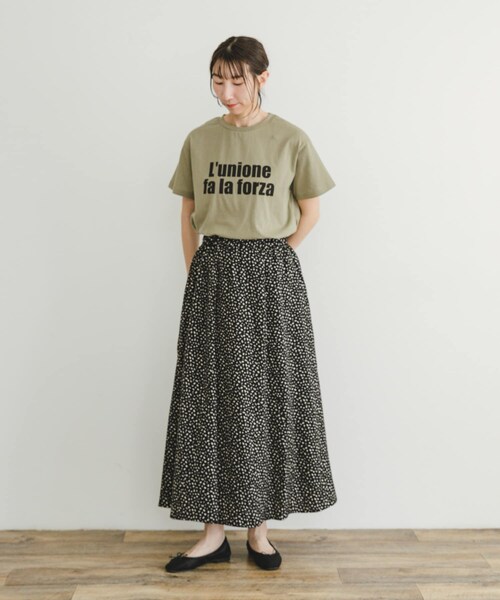 ITEMS URBANRESEARCH（アイテムズ アーバンリサーチ）の「ガラロングスカート（スカート・レディース・BLK/BRN・FREE）」の8枚目の写真
