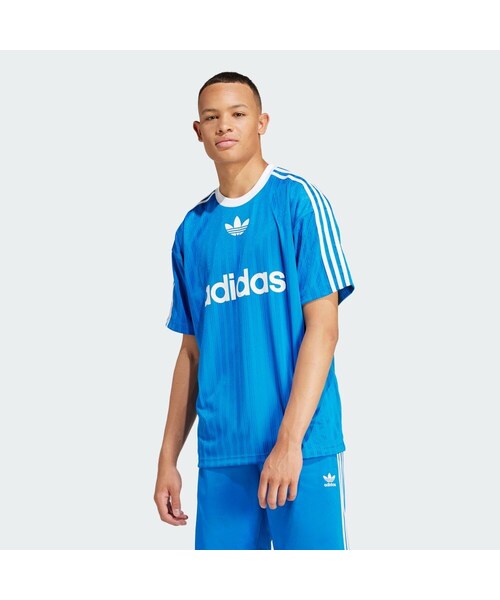 adidas(アディダス)の「アディカラー 半袖Tシャツ(トップス・メンズ・ブルーバード/ホワイト/グリーン/ホワイト/ベタースカーレット/ホワイト/ホワイト/ブラック/ブラック/ホワイト/レッド/ホワイト/ブラック/ブルー/イエロー/グリーン・XS/S/M/L/XL/2XL/3XL/J/2XS/2XS/4XL/5XL/6XL/J/XS/J/S/J/M/J/L/J/XL/J/2XL/J/3XL/J/4XL/J/5XL)」の1枚目の写真