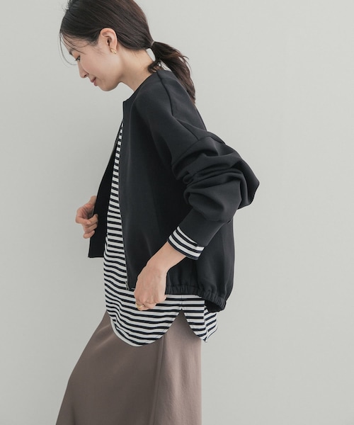 URBAN RESEARCH DOORS（アーバンリサーチドアーズ）の「コットンラウンドヘムカットソー（Tシャツ/カットソー・レディース・OFF/BORDER・S/M）」の19枚目の写真