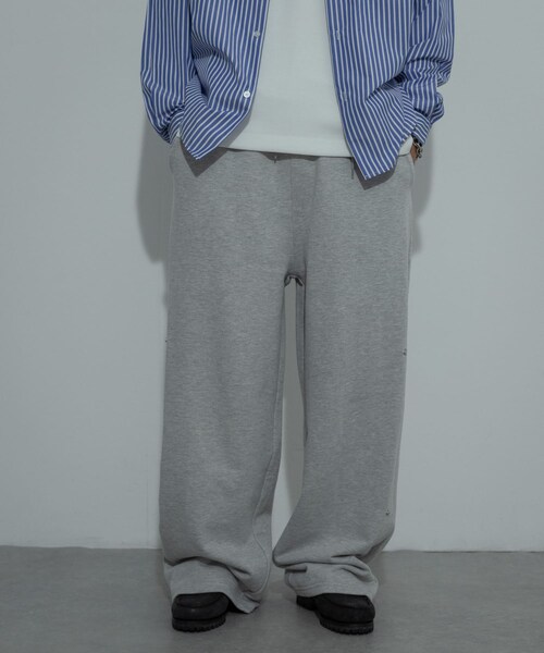 SENSE OF PLACE by URBAN RESEARCH(センスオブプレイスバイアーバンリサーチ)の「サイドスナップスウェットパンツ(スウェットパンツ・メンズ・GRAY/CHARCOAL/PINK・M/L)」の6枚目の写真
