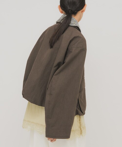KBF（ケイビーエフ）の「2WAYカラーバルーンブルゾン（ブルゾン・レディース・SMOKYBEIGE/KHAKI/BROWN・One）」の13枚目の写真
