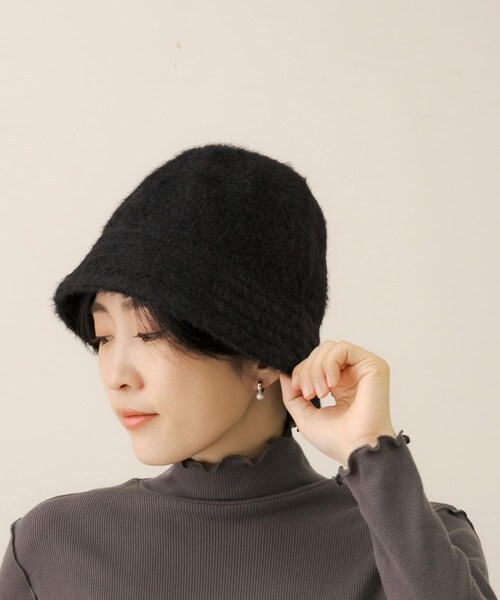 URBAN RESEARCH Sonny Label（アーバンリサーチサニーレーベル）の「シャギーハット（ハット・レディース・オフ/ブラック/ブラウン・one）」の2枚目の写真