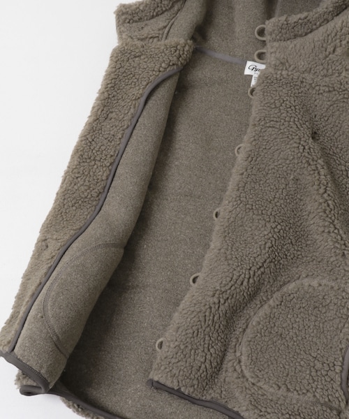 URBAN RESEARCH DOORS（アーバンリサーチドアーズ）の「GYMPHLEX　BOA HOODED VEST（ベスト・レディース・OYSTER/TAUPE/DK.GREY/NAVY/DK.BEIGE・14）」の13枚目の写真