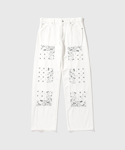 ADAM ET ROPE'（アダムエロペ）の「【NOMARHYTHM TEXTILE for ADAM ET ROPE'】EX Bandana Embroidery Denim Pants（デニムパンツ・メンズ・キナリ・2/3）」の6枚目の写真