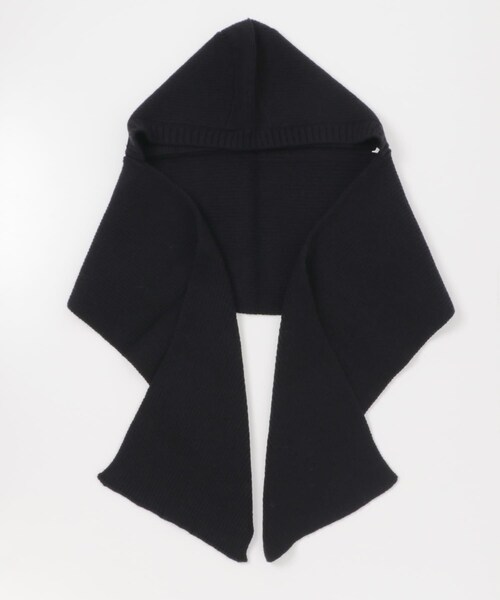 SENSE OF PLACE by URBAN RESEARCH（センスオブプレイスバイアーバンリサーチ）の「フードツキニットストール（ストール/ショール・レディース・IVORY/BLACK・one）」の20枚目の写真