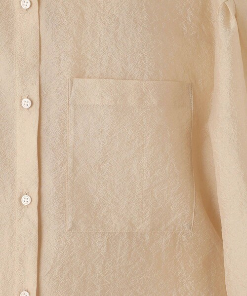 ROPE'(ロペ)の「【一部店舗限定】【REALM(レルム)】SHEER SHIRT|シアービッグシャツ(シャツ/ブラウス・レディース・ブラック/ホワイト/ベージュ・38)」の17枚目の写真