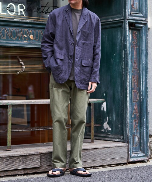 ADAM ET ROPE'（アダムエロペ）の「【BONCOURA/ボンクラ】ベイカーパンツ（その他パンツ・メンズ・オリーブ・28/30/32）」の5枚目の写真