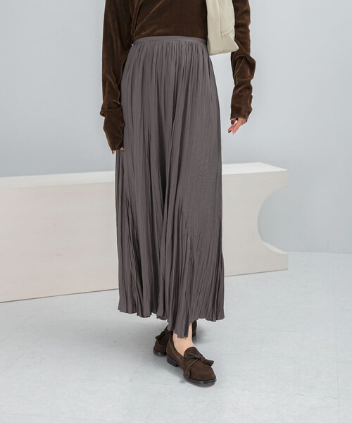 URBAN RESEARCH ROSSO（アーバンリサーチロッソ）の「ワッシャープリーツスカート（スカート・レディース・CREAM/SAX/MOCHA・36/38）」の13枚目の写真