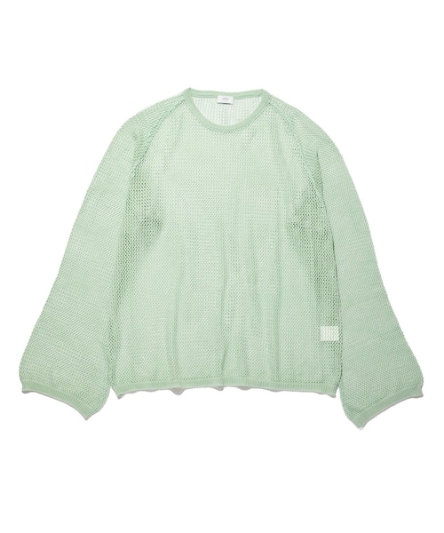 ADAM ET ROPE'（アダムエロペ）の「【URU/ウル】CREW NECK KNIT（ニット/セーター・メンズ・キナリ/ターコイズ・F）」の2枚目の写真