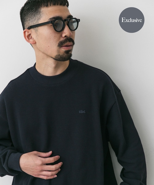 URBAN RESEARCH DOORS(アーバンリサーチドアーズ)の「『別注』LACOSTE×DOORS thick pique mock long-sleeve(Tシャツ/カットソー・メンズ・HAMMAM/ABINE/OPIUM・3/4/5)」の2枚目の写真