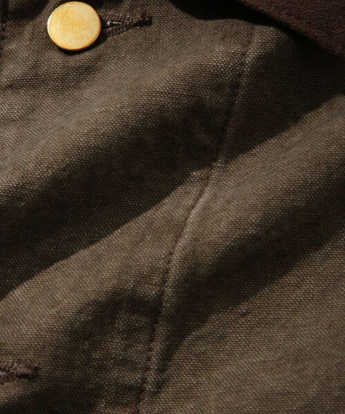 ADAM ET ROPE'（アダムエロペ）の「【URU/ウル】COTTON CANVAS COVERALL JACKET（その他アウター・メンズ・キナリ/ダークブラウン・1/2）」の17枚目の写真