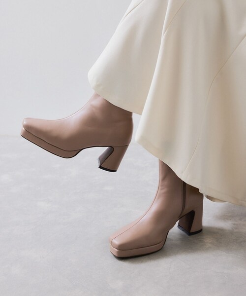 VIS（ビス）の「ストームストレッチショートブーツ（ブーツ・レディース・ブラック/ベージュ系・M/S）」の9枚目の写真