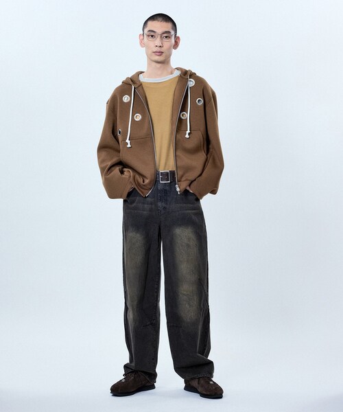 ADAM ET ROPE'(アダムエロペ)の「SHEER RINGER RAGLAN LONG SLEEVE(Tシャツ/カットソー・レディース・ホワイト/キャメル/ベージュ/ブラック・38/42)」の16枚目の写真