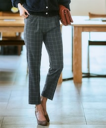 7days Life Styling | 【あったか裏起毛】ウール調ストレッチテーパードパンツ（しわになりにくい・保温性）<大きいサイズ有>(スラックス)