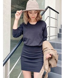 GYDA | BACKOPENスウェットワンピース(ワンピース)