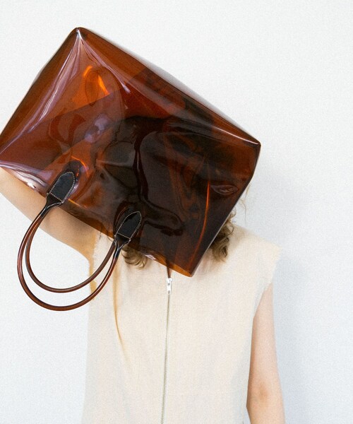 KBF（ケイビーエフ）の「クリアトートBAG（トートバッグ・レディース・BROWN/BLACK・one）」の20枚目の写真