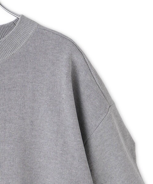 ADAM ET ROPE'(アダムエロペ)の「【WEB限定】シャツコンビニットプルオーバー(ニット/セーター・レディース・ブラック/グレー/ダークブラウン・F)」の18枚目の写真