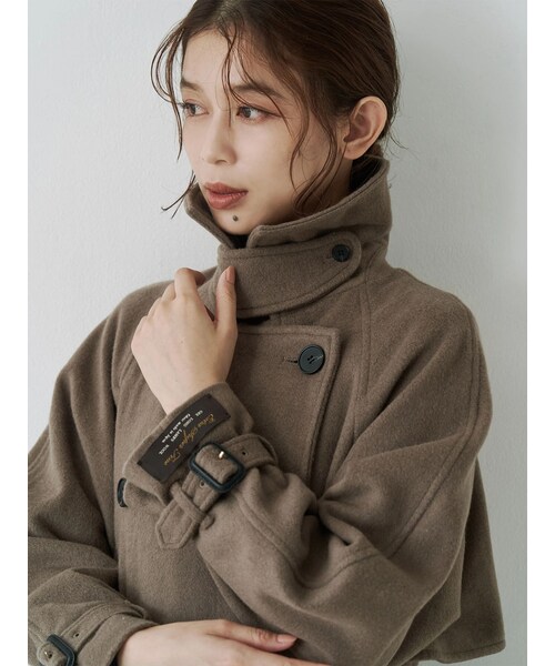 TONAL（トーナル）の「ウールトレンチコート（トレンチコート・レディース・ベビーピンク/ネイビー/モカ・S/M）」の6枚目の写真