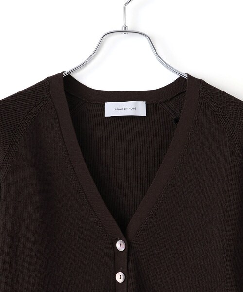 ADAM ET ROPE'（アダムエロペ）の「バテンレースコンビニットカーディガン（カーディガン/ボレロ・レディース・ブラック/ダークブラウン/キナリ・F）」の19枚目の写真