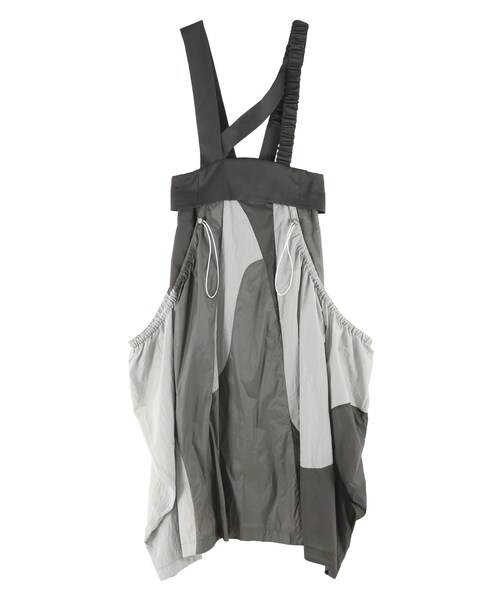 UN3D.（アンスリード）の「WAVE PATCHWORK JUMPER SKIRT（ジャンパースカート・レディース・グレー/ブラック/ベージュ・36/38）」の7枚目の写真