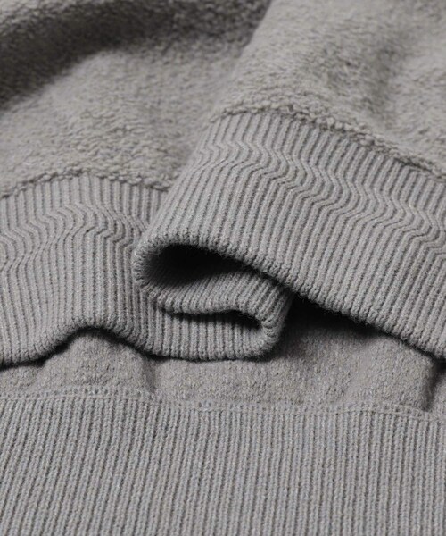 EKAL（エカル）の「パイル編みクルーニット（ニット/セーター・レディース・グレージュ/ネイビー・One）」の15枚目の写真