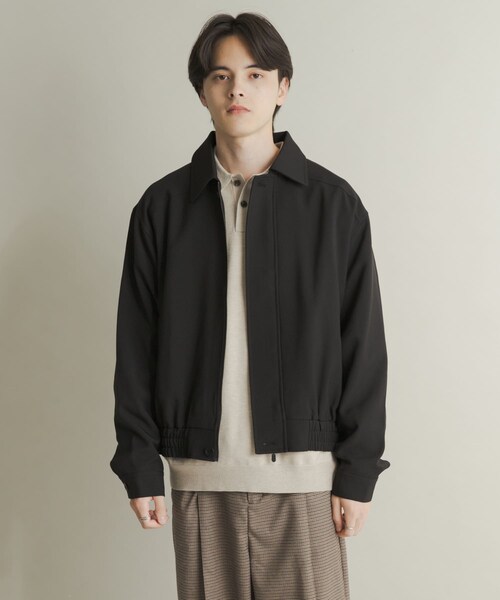 SENSE OF PLACE by URBAN RESEARCH（センスオブプレイスバイアーバンリサーチ）の「メランジバルーンジップブルゾン（ブルゾン・メンズ・BLACK/BEIGE/PURPLE・M/L）」の6枚目の写真