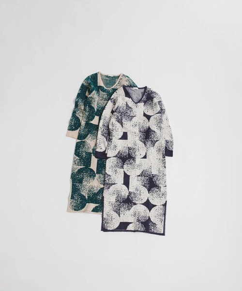 LAATO（ラート）の「5 patterned knit dress（ワンピース・レディース・モーブ/ミドリ・Free）」の10枚目の写真