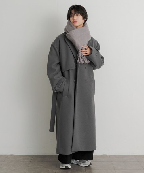 SENSE OF PLACE by URBAN RESEARCH(センスオブプレイスバイアーバンリサーチ)の「『ユニセックス』ボリュームストール(ストール/ショール・メンズ・GRAY/BLACK/BLUE・one)」の11枚目の写真