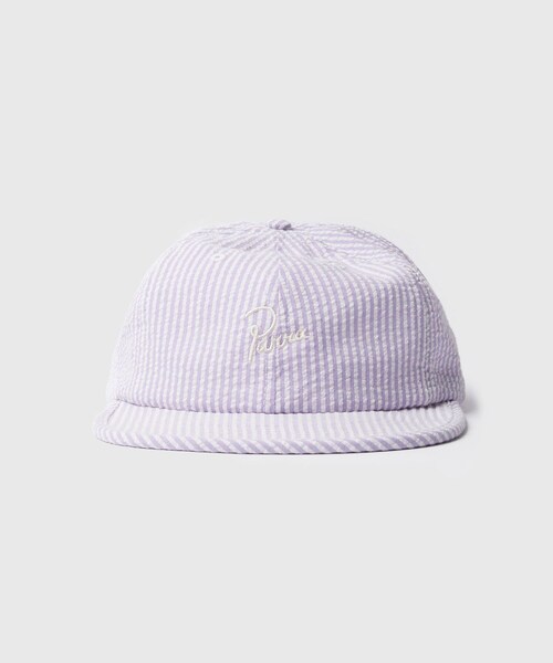 ADAM ET ROPE'(アダムエロペ)の「【by Parra/バイ・パラ】Signature 6 panel hat(キャップ・メンズ・ホワイト系/ラベンダー系・F)」の2枚目の写真