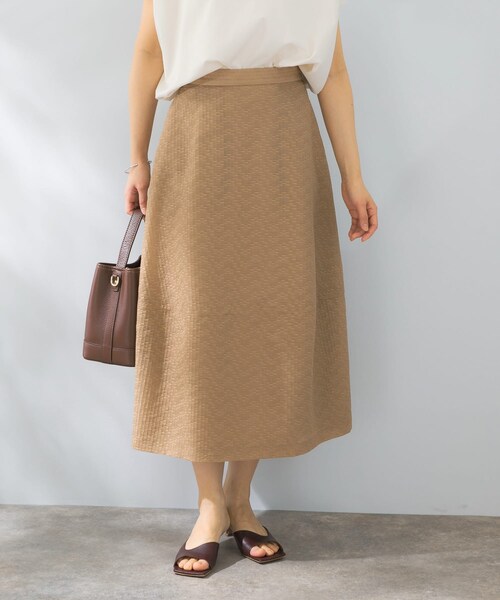 URBAN RESEARCH ROSSO（アーバンリサーチロッソ）の「シアージャガードフォルムスカート（スカート・レディース・BEIGE/BLACK・36/38）」の17枚目の写真