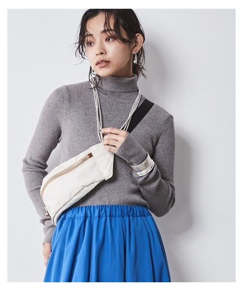 nissen（ニッセン）の「【CHIC STYLE】ロングスリーブタートルニット（ニット/セーター・レディース・レッド/ブルー/グレー/黒・M/L/LL/3L/4L/5L/6L/8L/10L）」の16枚目の写真